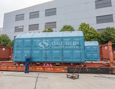 10吨SZL系列燃煤锅炉由上下两大件组成，组装结构使得现场安装便捷高效