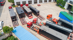 3台SZS系列55吨燃气蒸汽锅炉，7台车一起发货！