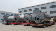 永乐高锅炉新发货4台WNS系列20吨燃气蒸汽锅炉