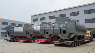 中正锅炉新发货4台WNS系列20吨燃气蒸汽锅炉