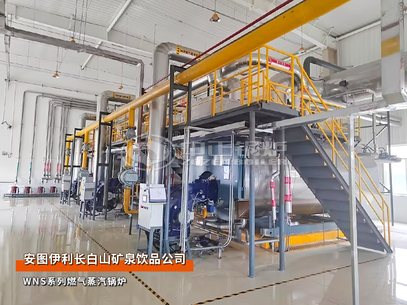 安图伊利WNS系列6吨和4吨燃气蒸汽锅炉矿泉饮品项目