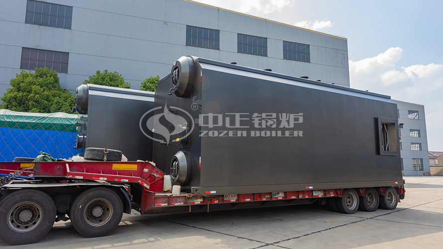 众腾娱乐锅炉发货3台SZS型25吨锅炉