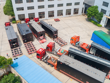 澳门凯发官方网站完成三台SZS系列55吨燃气锅炉装车发货