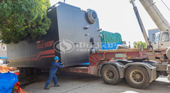 大型食物加工厂选购永乐高SZS系列30吨燃气水管锅炉