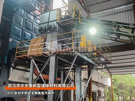 华宇泰DZL系列10吨三锅筒不积灰生物质蒸汽锅炉项目