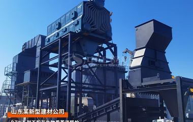 建材行业DZW系列19吨不积灰三锅筒生物质蒸汽锅炉项目
