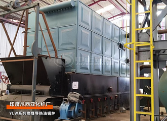 出口印尼：YLW系列600万大卡燃煤导热油锅炉化纤厂项目