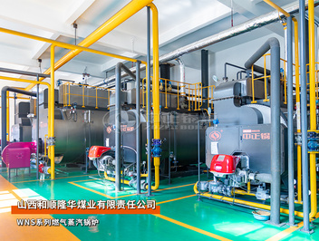 山西隆华煤业WNS系列10吨燃气蒸汽锅炉项目