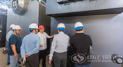 台湾客户来访永乐高锅炉生产基地