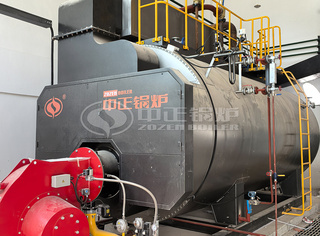 永乐高锅炉提供的8吨燃气蒸汽锅炉接纳波纹炉胆和螺纹烟管设计，显著提高了传热效率