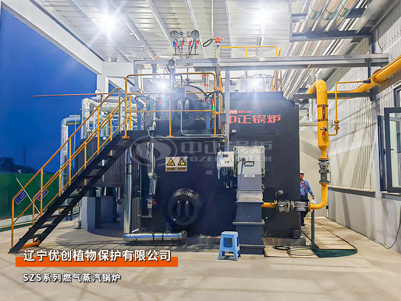 辽宁优创SZS系列15吨燃气蒸汽锅炉化工行业项目