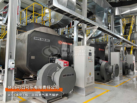 众腾娱乐锅炉蒙古MCS适口可乐WNS系列8吨三回程燃气蒸汽锅炉项目