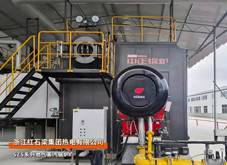 红石梁热电SZS系列35吨自然气蒸汽锅炉项目