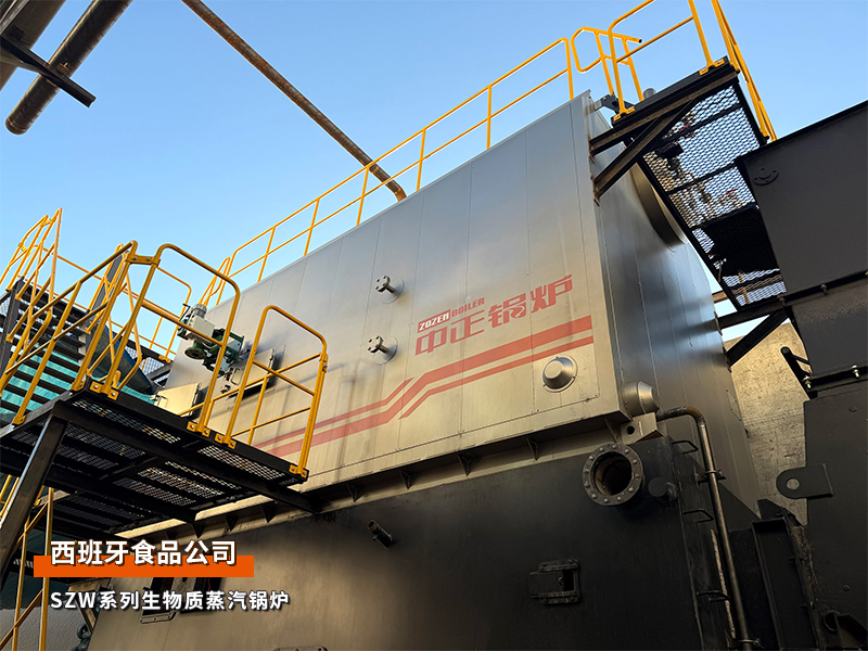 出口西班牙：永乐高锅炉5台往复炉排生物质散料蒸汽锅炉项目