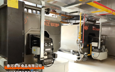 中正锅炉：河北省香河丰丰食品YQW系列120万大卡燃气导热油锅炉项目
