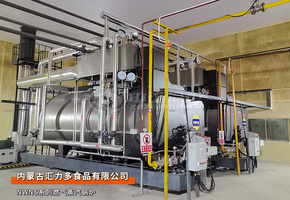 中正锅炉为内蒙古汇力多食品公司建设2套6吨/时天然气蒸汽锅炉项目