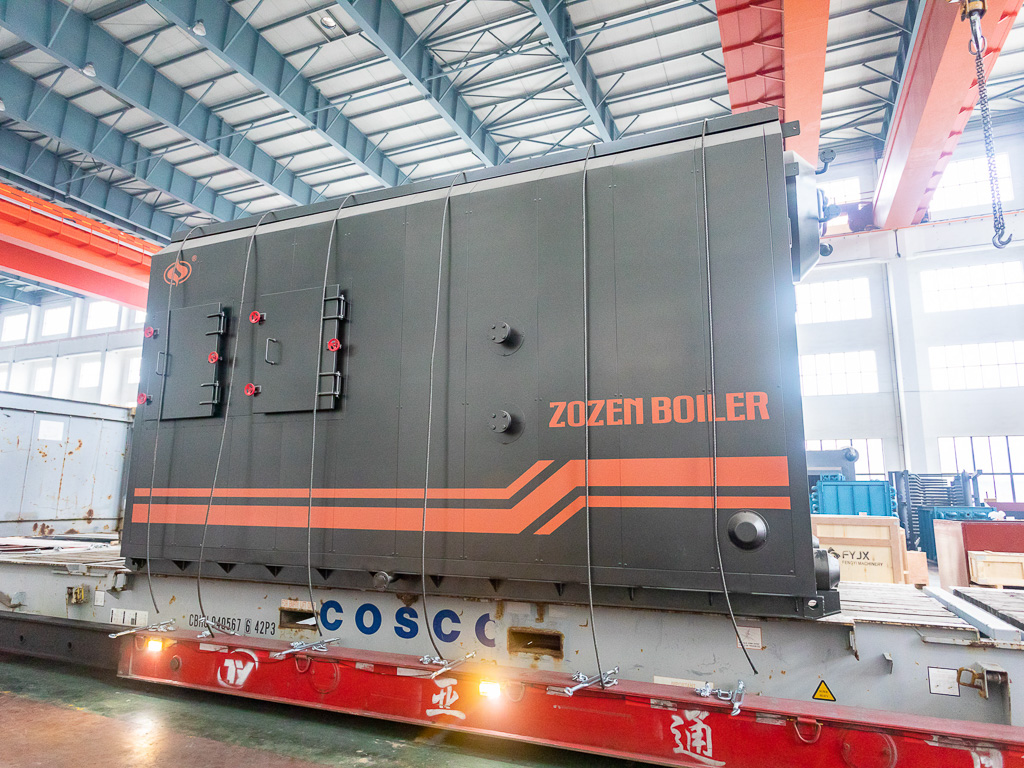 该6吨生物质蒸汽锅炉采用快装结构，有效缩短了现场安装周期