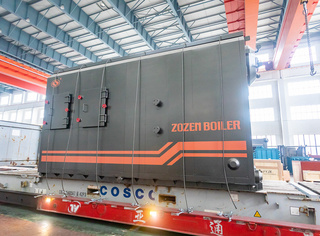 该6吨生物质蒸汽锅炉接纳快装结构，有用缩短了现场装置周期