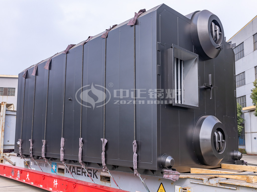 针对赞比亚使用环境定制的8吨蒸汽锅炉控制柜打包发货