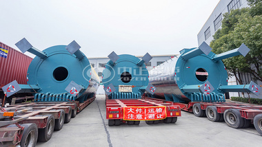 一车接一车，5台中正锅炉YLS系列导热油锅炉集中发货现场实拍