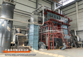 出口巴基斯坦：中正锅炉10吨/时DZW系列往复炉排生物质蒸汽锅炉纺织行业项目