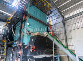 鱼粉厂项目实拍：中正锅炉DZL系列三锅筒生物质锅炉应用现场