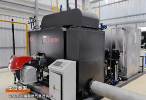 出口泰国：中正锅炉WNS系列3吨/时燃气蒸汽锅炉文具用品行业项目